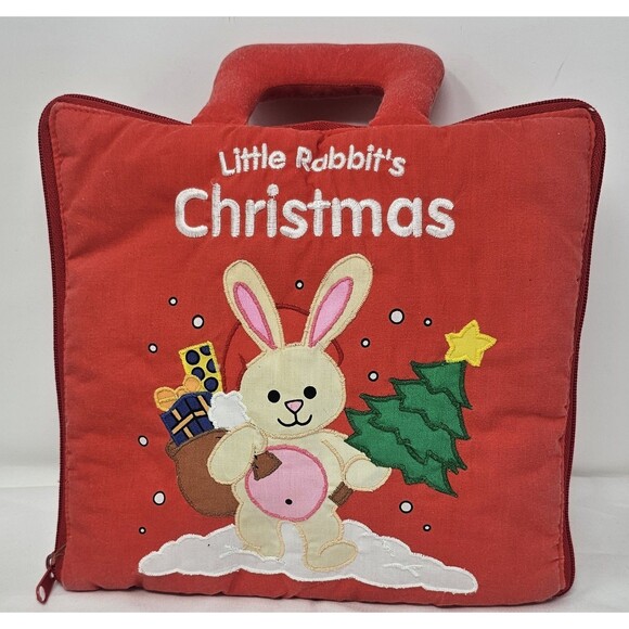 Little Rabbit's Christmas Fabric Interactive Adventure Storybook Sandvik Norway - Picture 1 of 10